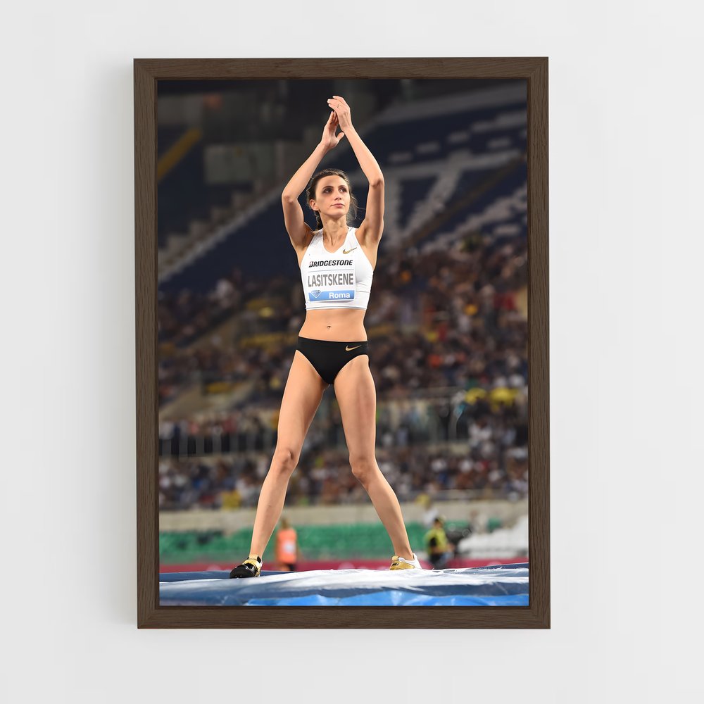 Poster Équilibre Azur – affiche Athlétisme (vue 5)
